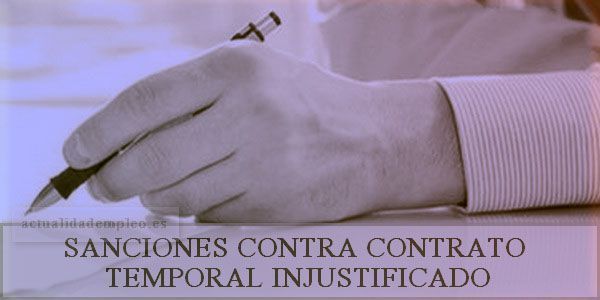 Contrato temporal injustificado