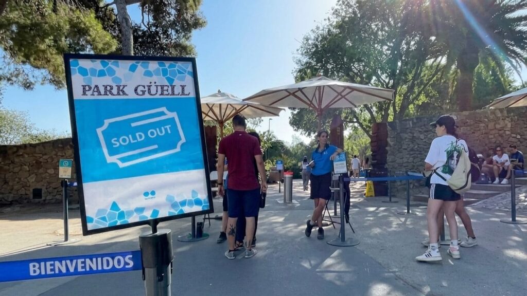 trabajar en el Parque Güell en Barcelona