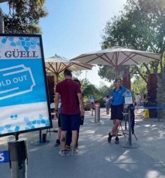 trabajar en el Parque Güell en Barcelona