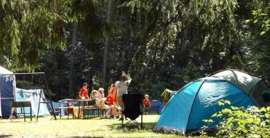 trabajar en camping