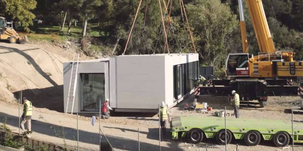 trabajar en la construcción de casas prefabricadas