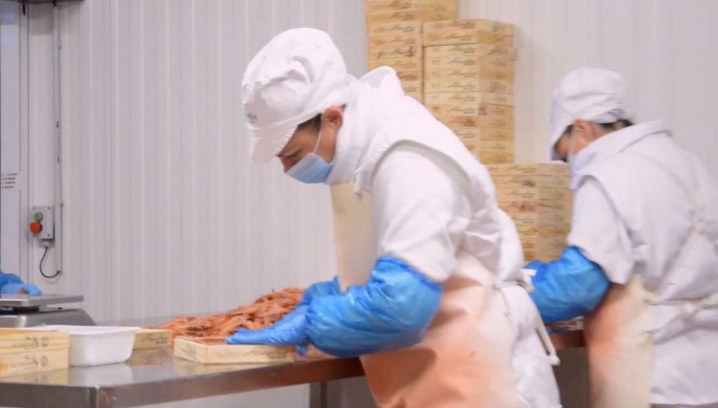 trabajo envasado marisco
