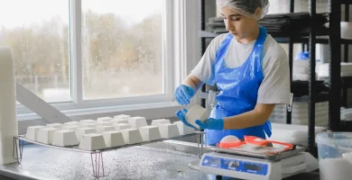 Empleo de operario en fabrica de conservas