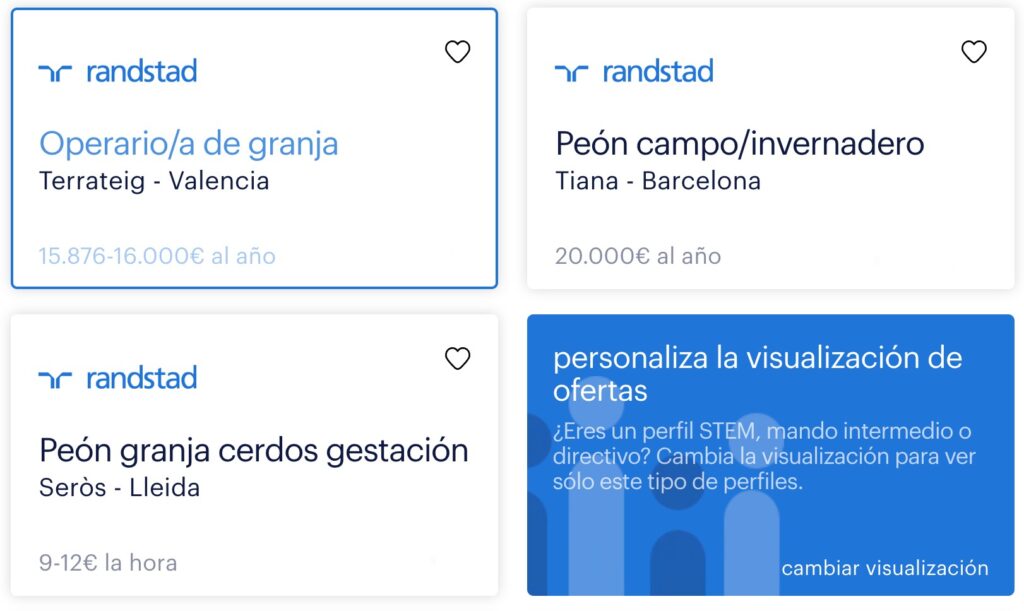 Randstad ofertas granja