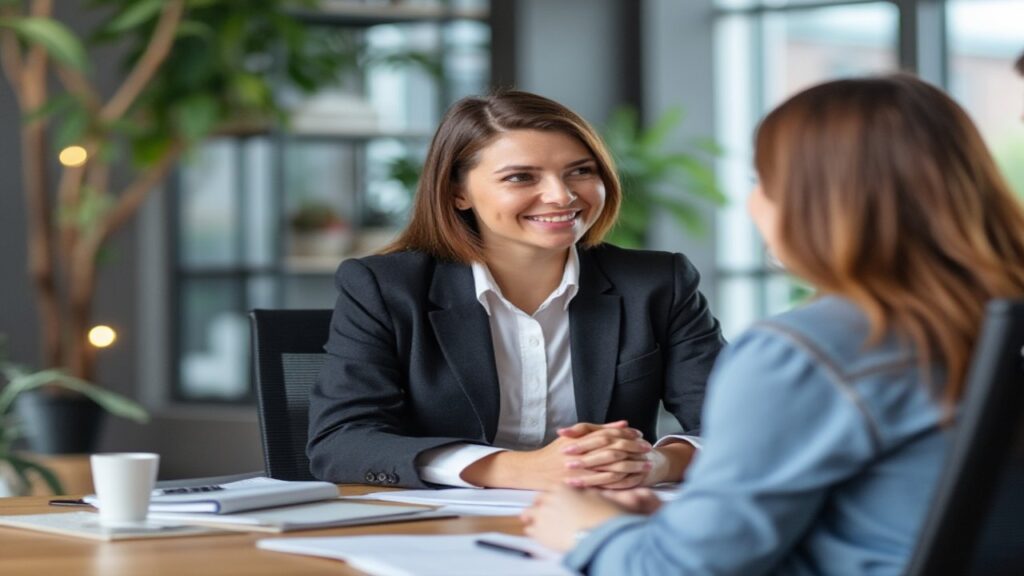 Posición de las manos en entrevista de trabajo