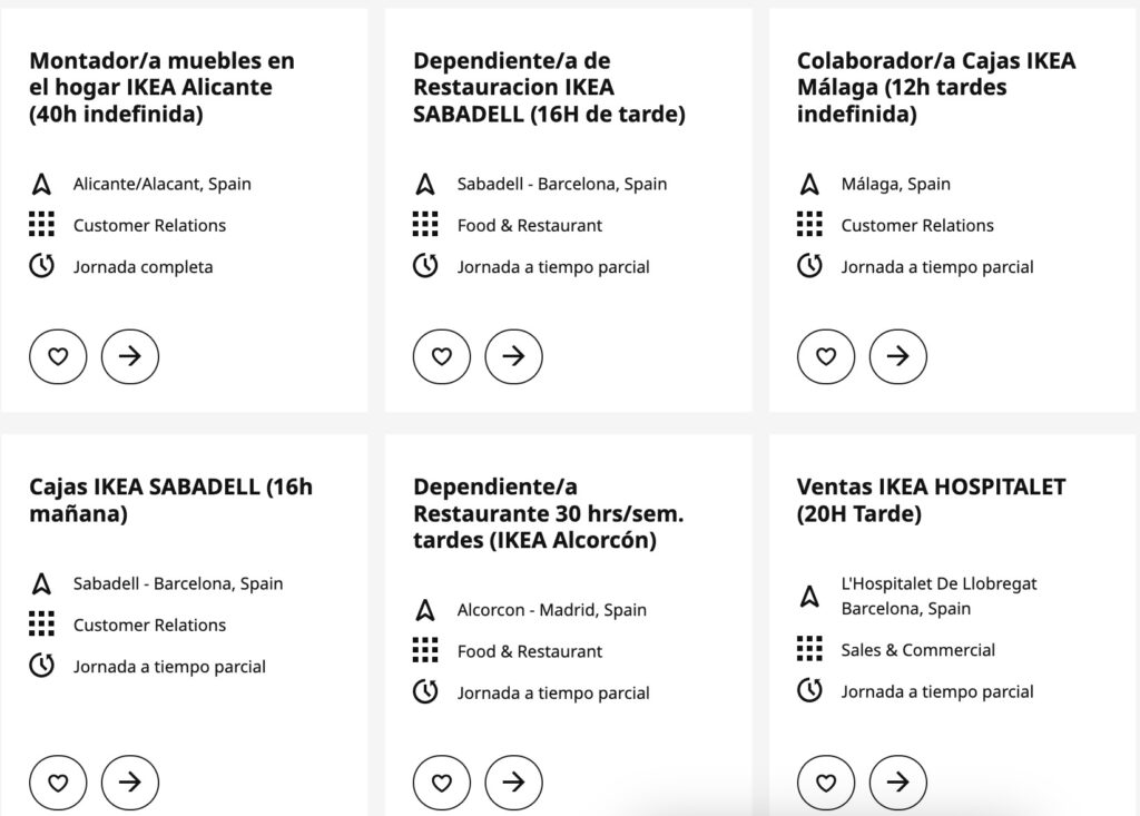 Ofertas de empleo en Ikea para Navidad