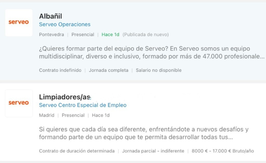 ¿Cómo enviar el CV para trabajar en SERVEO?