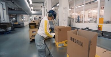 trabajo en la fábrica de Nestlé