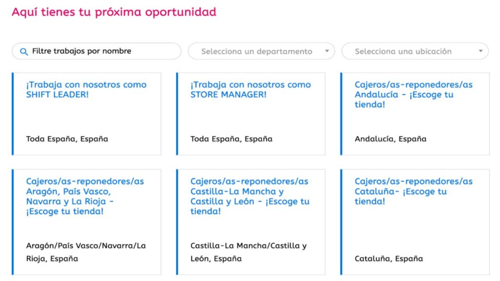 Ofertas de empleo para trabajar como dependiente en tiendas PEPCO