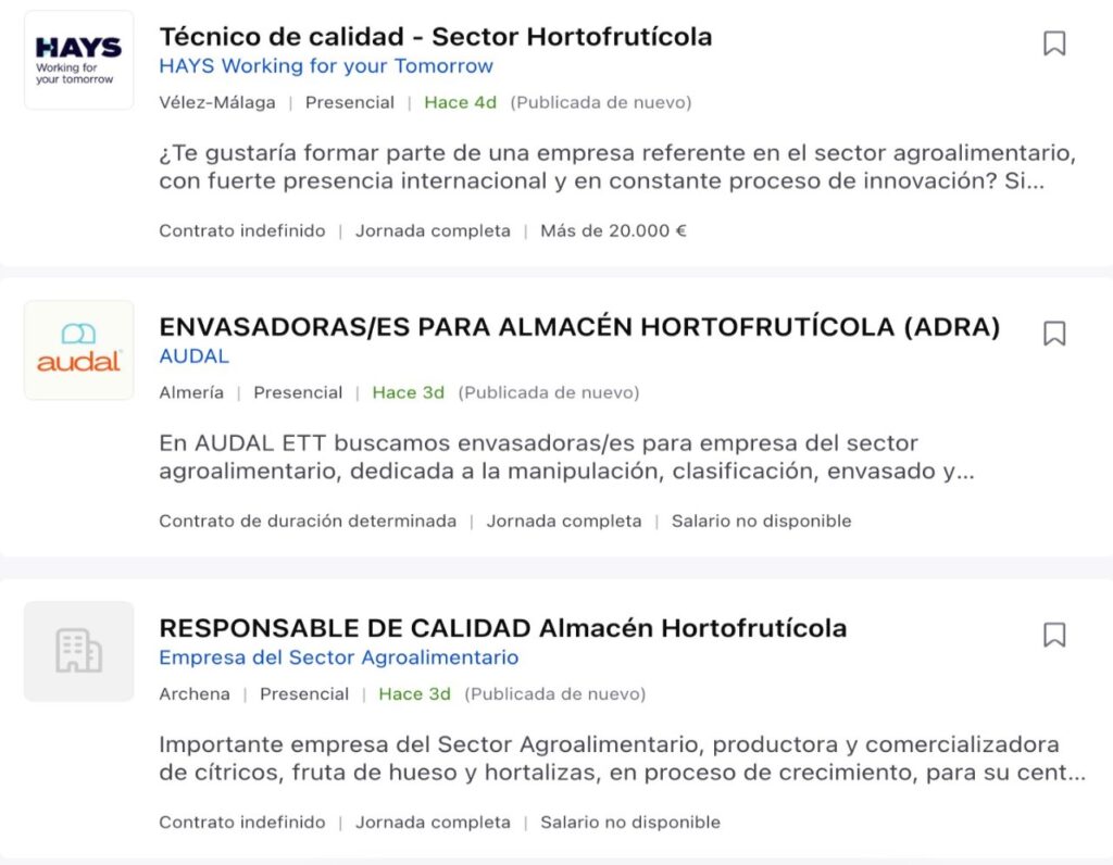 Empresas hortofrutícolas necesitan trabajadores para trabajar en la campaña de verano
