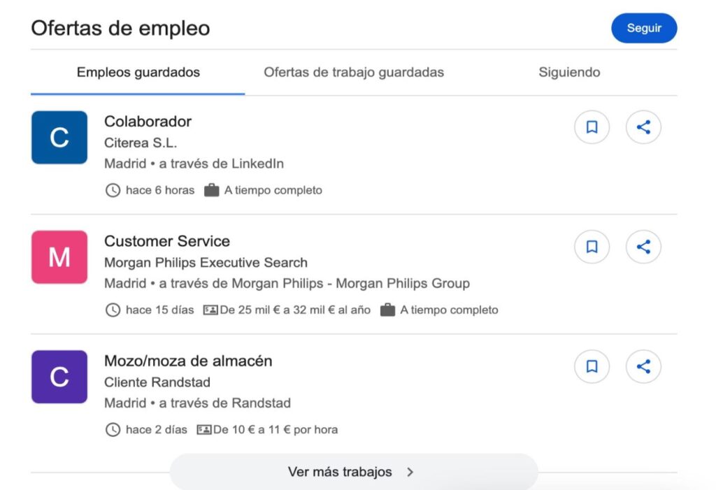 Cómo utilizar Google para encontrar empleo de forma fácil y rápida