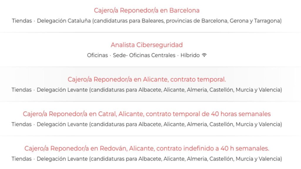 Publicadas ofertas de empleo para trabajar en supermercados DIA