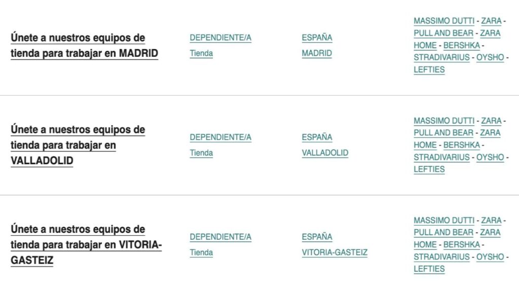 INDITEX busca personal para trabajar en sus tiendas de España: así puedes apuntarte a las ofertas
