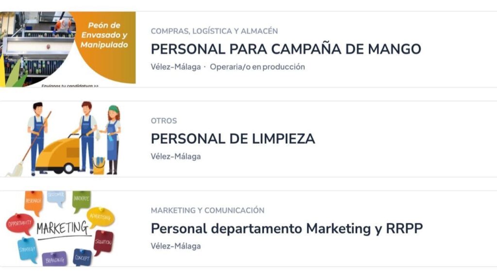 Trops busca personal para trabajar en la campaña de mango