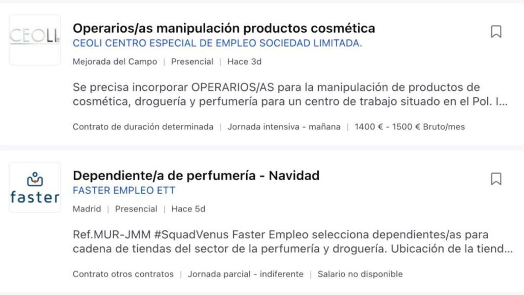 Ofertas para trabajar en droguerías para la campaña Navideña