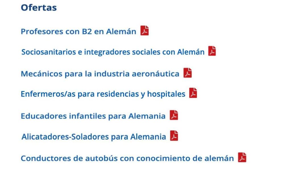 Encuentra trabajo en Alemania gracias al SEPE