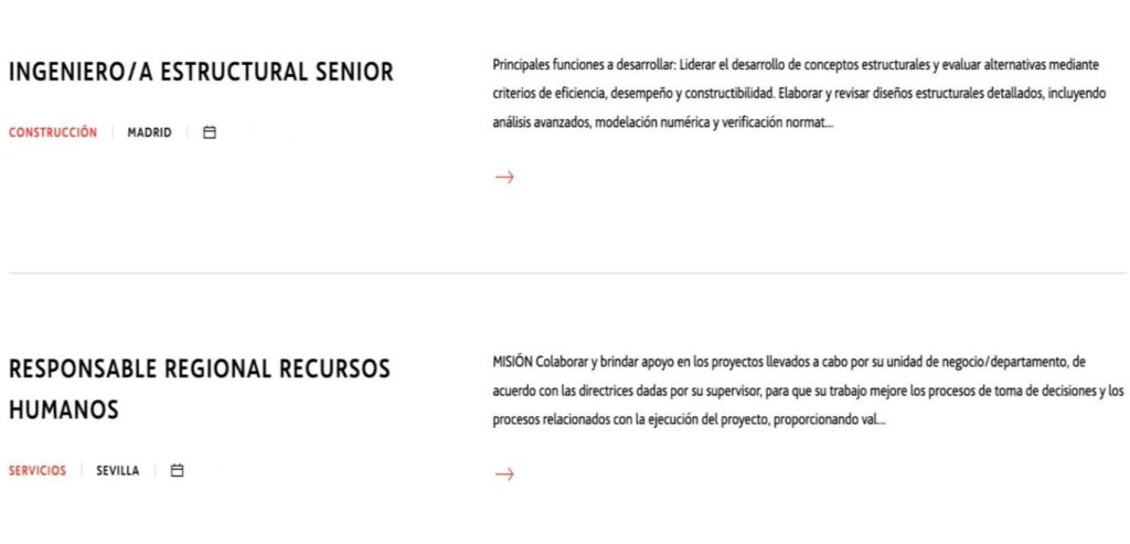 Acciona necesita cubrir vacantes en Madrid, Sevilla y Barcelona