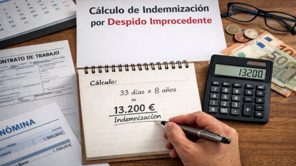 Cómo calcular la indemnización por despido improcedente