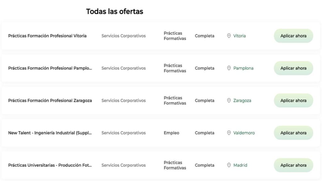 Se ofertan prácticas para estudiantes en El Corte Inglés