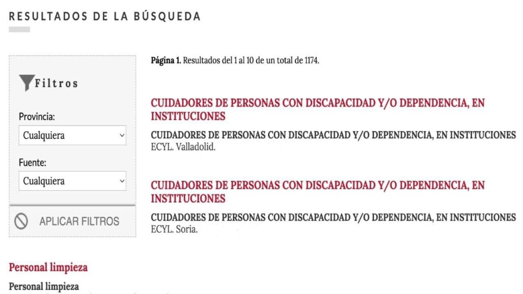 empleo en Castilla y León