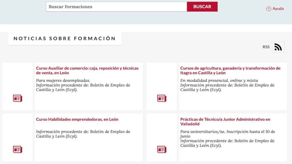 infórmate sobre trabajo y cursos en Castilla y León